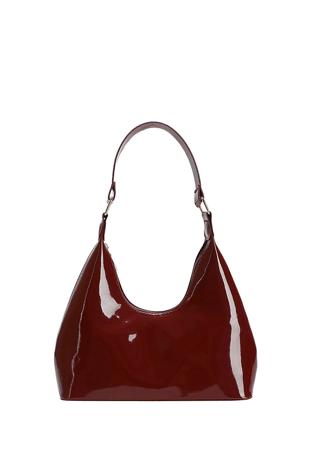 Patent Leather Shoulder Handbag