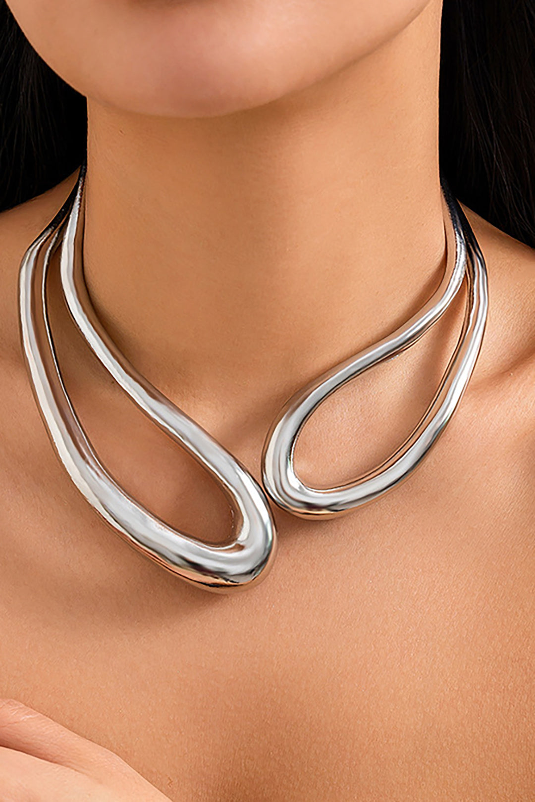 Cut-Out Asymmetrical Necklace