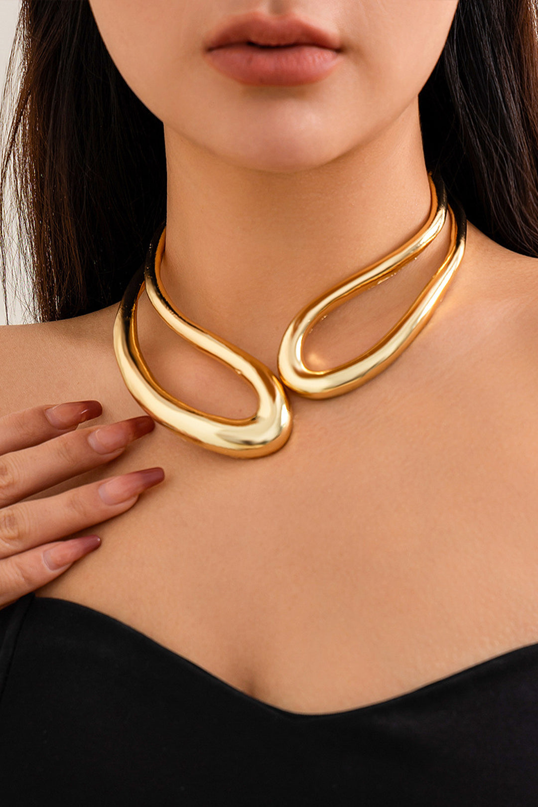 Cut-Out Asymmetrical Necklace